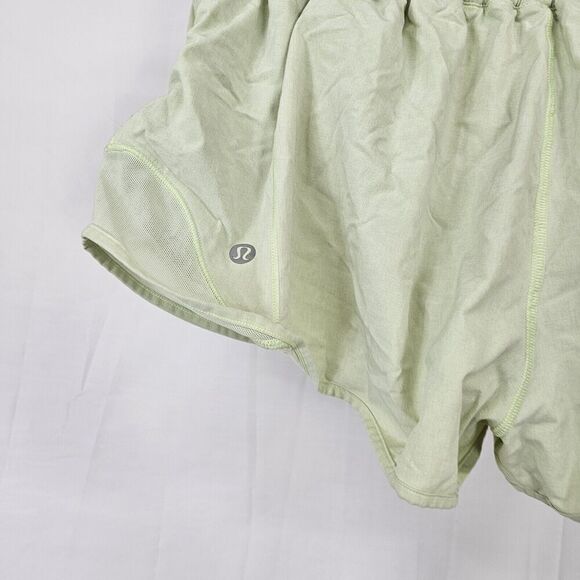 Lululemon Athletica Hotty Hot Shorts In Lemon Ice Women's Size 12 Tall - Picture 4 of 5